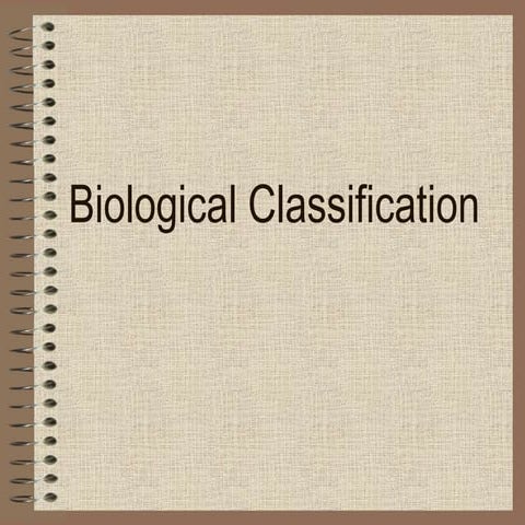 Biological Classification System | PPT