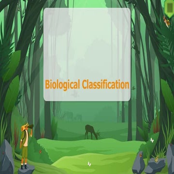 Biological Classification | PPTX