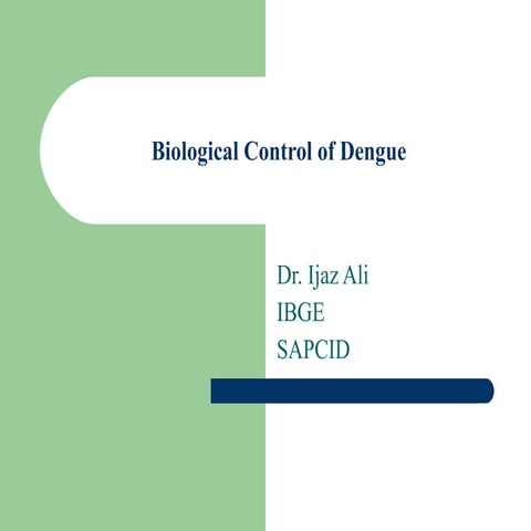 Biological control of dengue