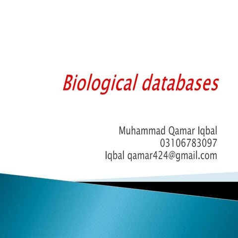 Biological databases