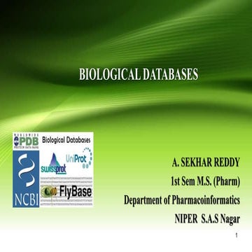 Biological databases 