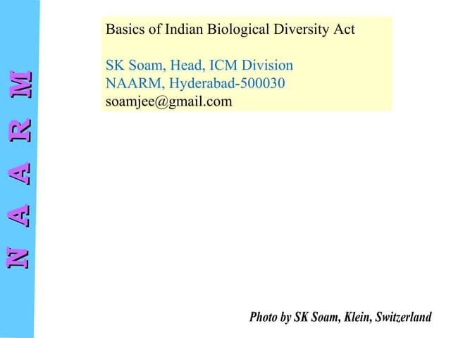 Indian Biological Diversity Act 200...