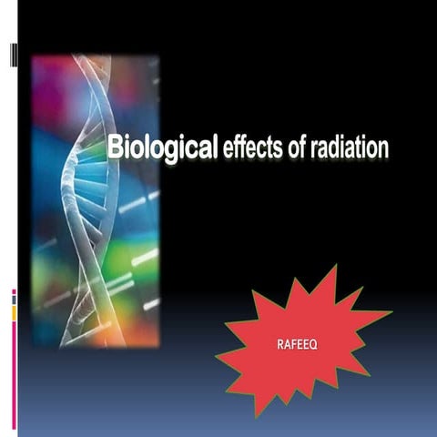 Biological effects of radiation