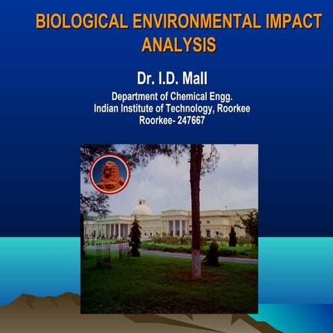 Biological environmental impact analysis