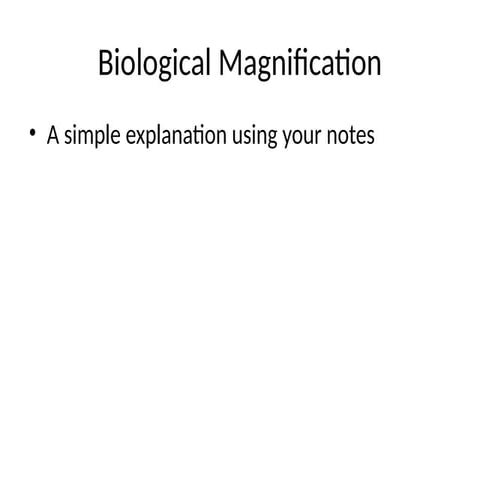 Understanding Biological Magnification: Impact of Toxins in Food Chains ...