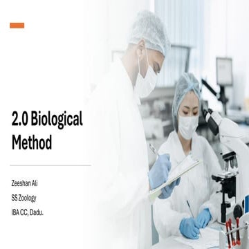 solving a biological problem | PPTX