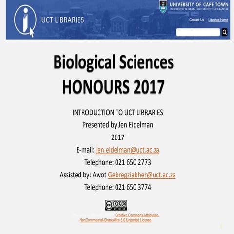 Biological Science Honours class of 2017
