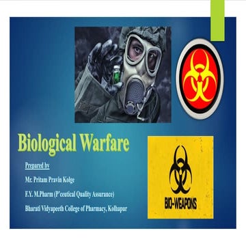Biological warfare