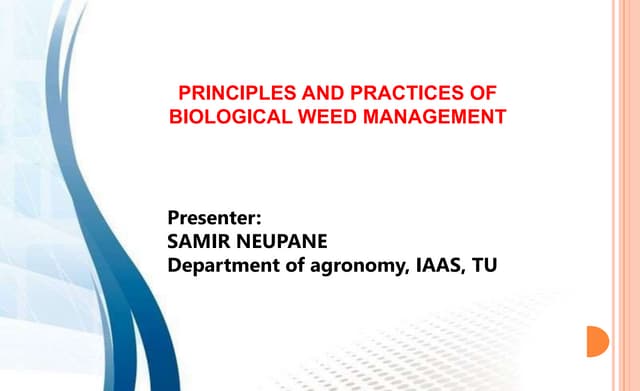 Biological control of weeds | PPT