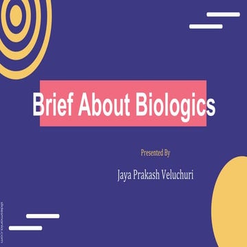 Basics of Biologics| Biosimilars| USFDA| In View of Regulatory Point.pptx