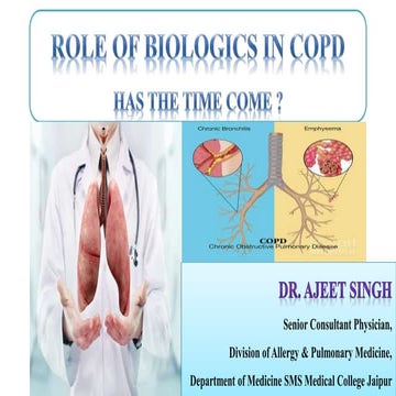 Biologics used in COPD for advance treatment