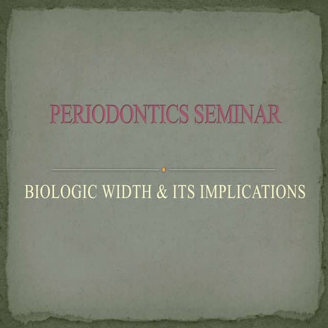Biologic width