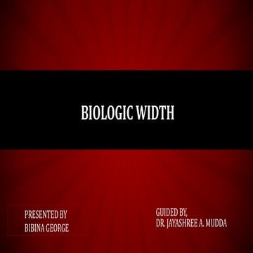 Biologic width