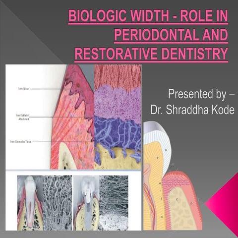 Biologic width - Importance in Periodontal and Restorative Dentistry