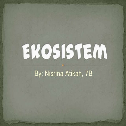 Biologi (ekosistem)