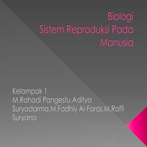 Biologi sistem reproduksi manusia 