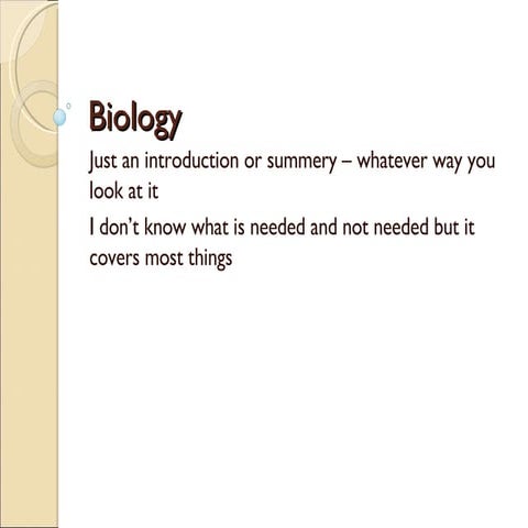 GCSE Biology Revision