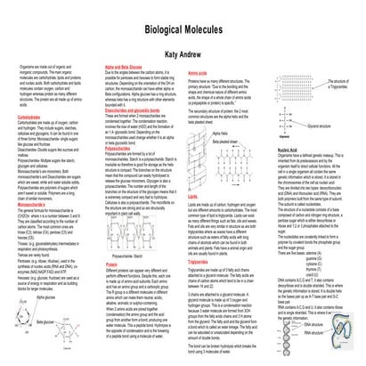 Biological molecules