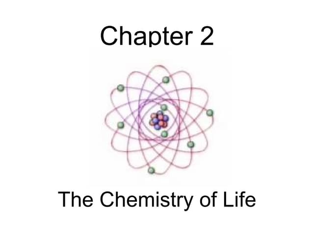 Biology - Chp 2 - The Chemistry Of ...