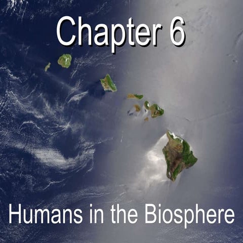 Biology - Chp 6 - Humans In The Biosphere - PowerPoint