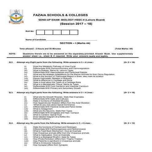 Biology hssc-ii-bcd -lahore board - copy