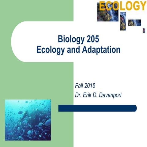 Biology 205 Course Introduction