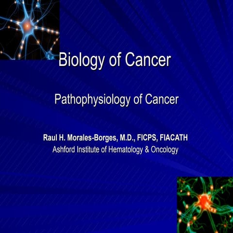 Biology And Pathophysiology Of Cancer