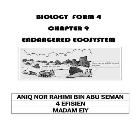 Biology form 4 folio chapter 9 endangered ecosystem | PDF | Gardening ...