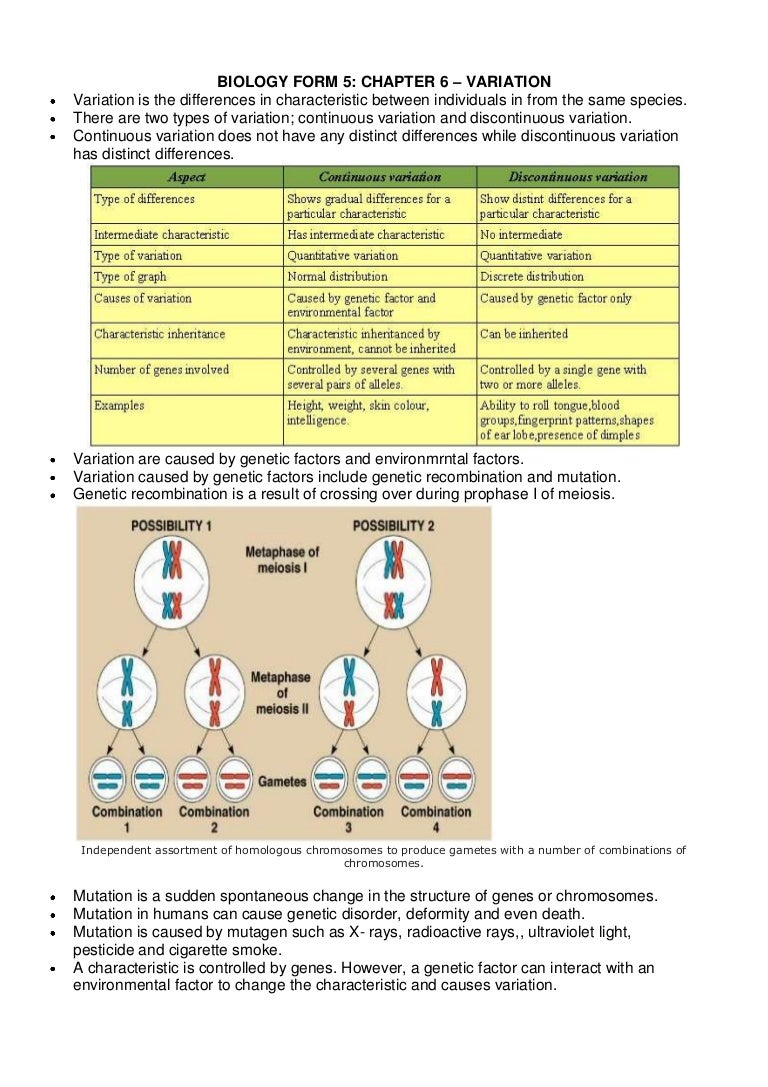 Biology form 5 chapter 6