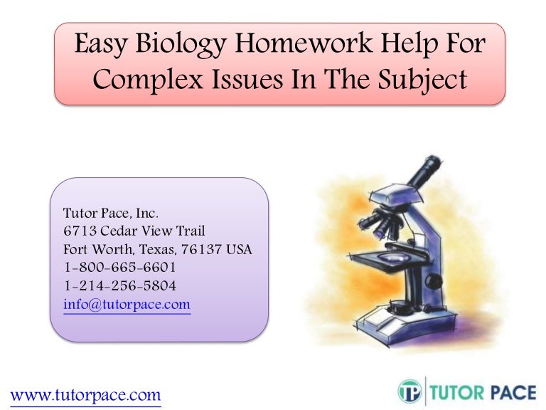 Bio homework help