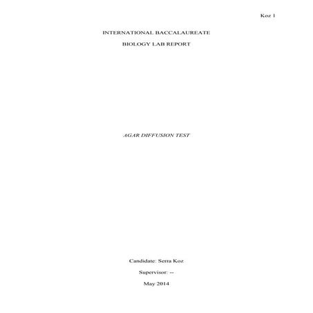 Biology Lab Report 2