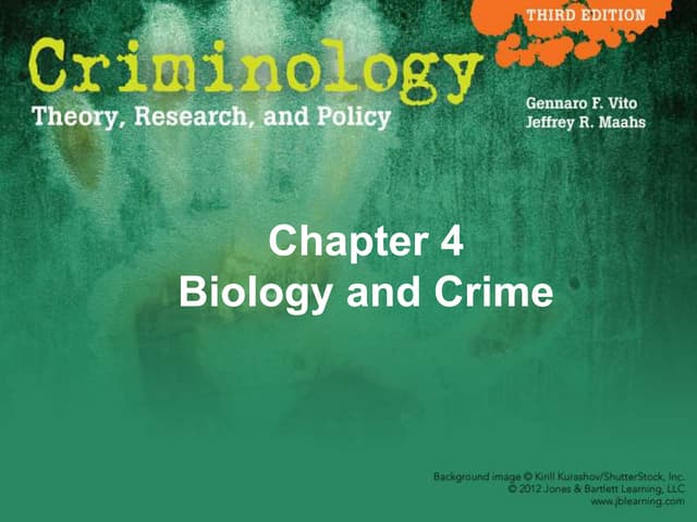Lombrosian Theory of crime causation | PPTX
