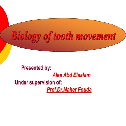 Biology of  orthodontic tooth movement 