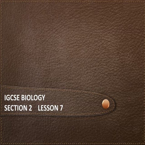 Biology Section 2 Lesson 7 powerpoint presentation | PPT