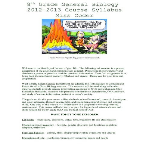 Biology syllabus 12 13