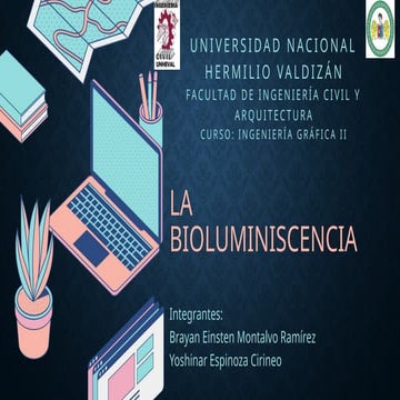 BIOLUMINISCENCIA_expo[1].pptx Es un fenómeno presente en ciertos seres vivos, en el cual se desencadena una reacción química que origina la emisión de luz