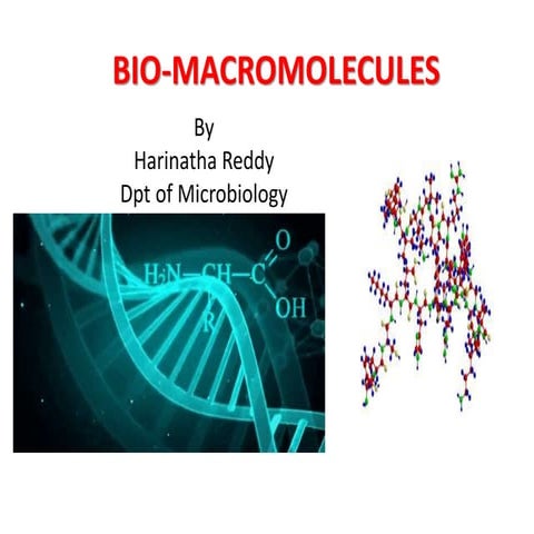 Biomacromolecules and nucleic acids