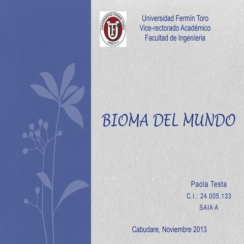 paotesta bioma del mundo uft 02/11/2013 vzla 