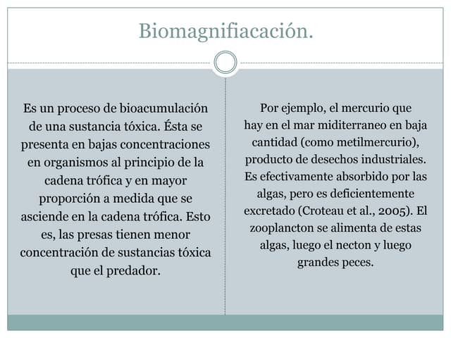 Biomagnifiacación PPT