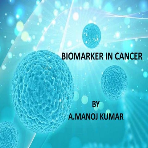 Biomarker in cancer