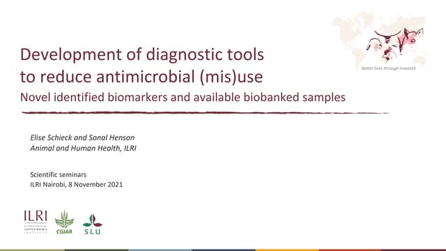 Development of diagnostic tools to reduce antimicrobial (mis)use: Novel ident...
