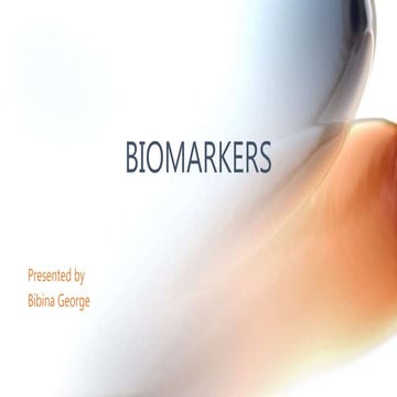 Biomarkers of Periodontal Diseases