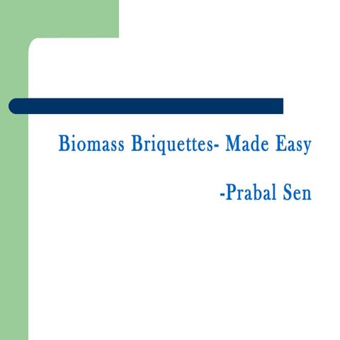 Biomass briquette