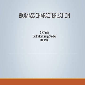 Biomass characterization