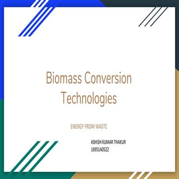 Biomass conversion technologies
