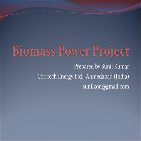 Business Plan: Biomass Power Plant