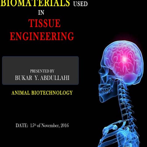 Biomaterials for tissue engineering slideshare