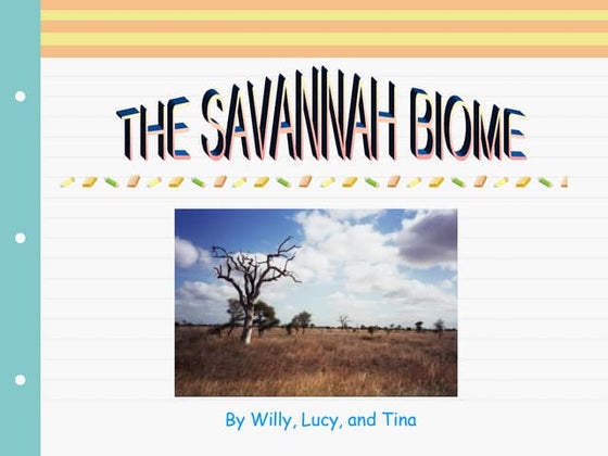 Savanna biome salim | PDF