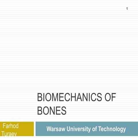 Biomechanics of Bones