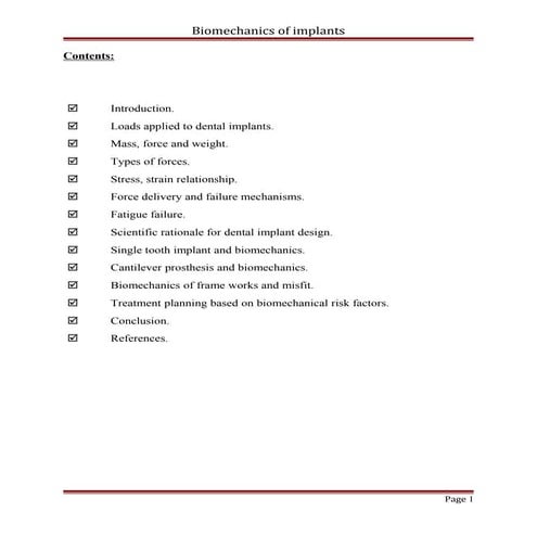 Biomechanics of dental implants/dental implant courses by Indian dental academy